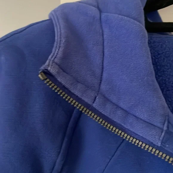 Lululemon scuba full zip hoodie blue size 6 - Picture 3 of 11